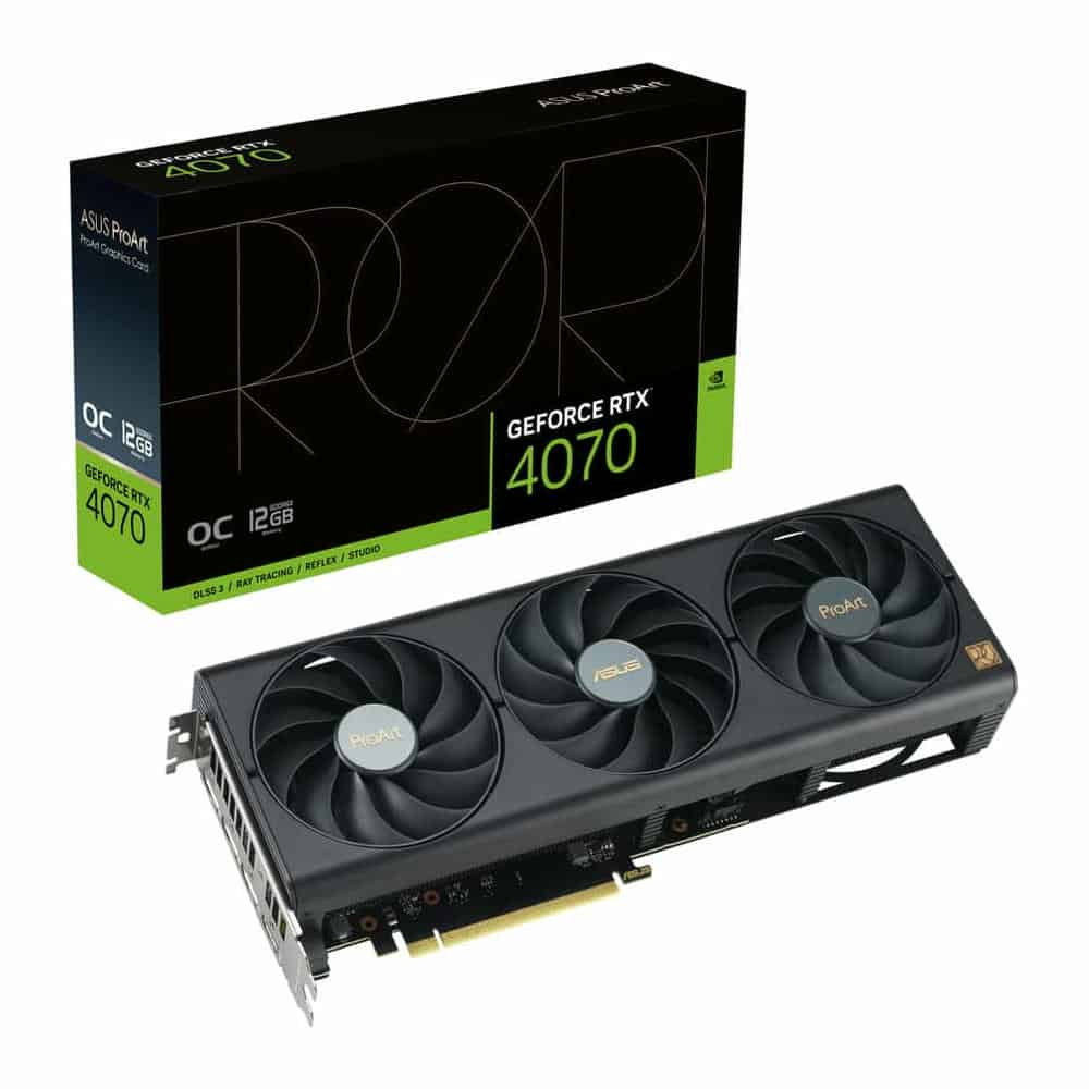 ASUS NVIDIA GeForce RTX 4070 OC ProArt 12GB Ada Lovelace Graphics Card